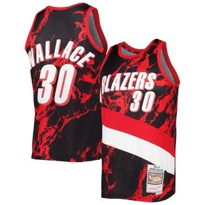 NWT men's large Mitchell & Ness Seattle Portland Trail Blazers Rasheed Wallace